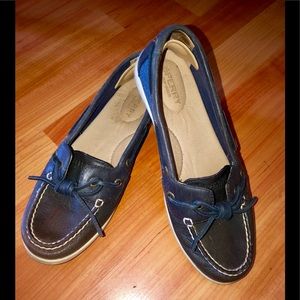 🩵2/$20 MIX & MATCH 🔹SPERRY Two-Tone Navy Boat Slip-on Loafers Boat Shoes